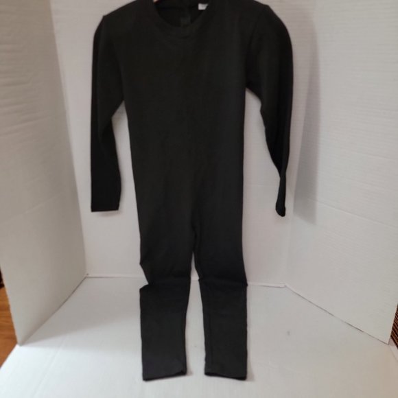 Soft Touch Softouch by Susan Fixel 1 Black Piece Body Long Suit Jumpsuit Vintage - Picture 9 of 11